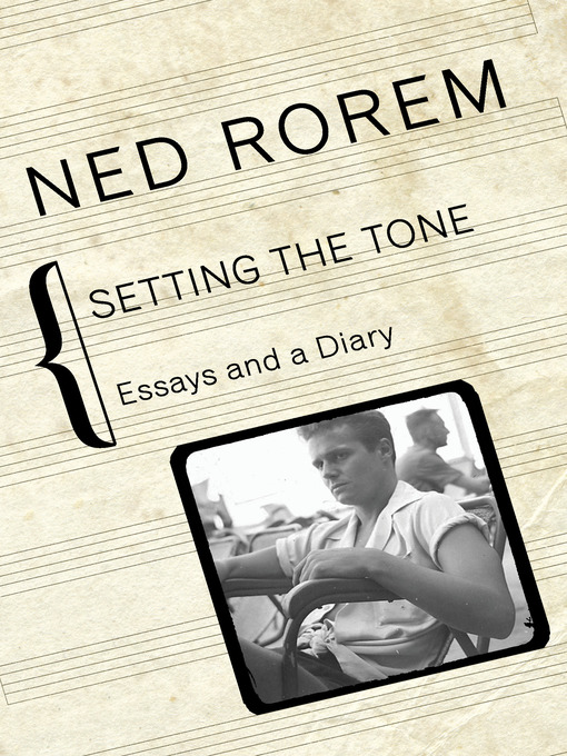 Title details for Setting the Tone by Ned Rorem - Available